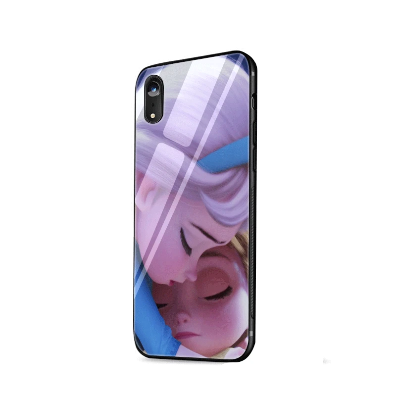 G12 Чехол для телефона, стекло для iPhone 11 Pro X XS XR Max iPhone 6 6s 7 8 Plus 5, 5S, чехол с рисунком "Холодное сердце" - Цвет: G12
