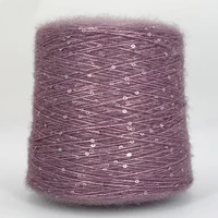 New 520g Soft Natural Colorful Plush Mohair Sequin Yarn for Knitting Ice Silk Metallized Yarn Weave Crochet Sewing Thread X5207 2
