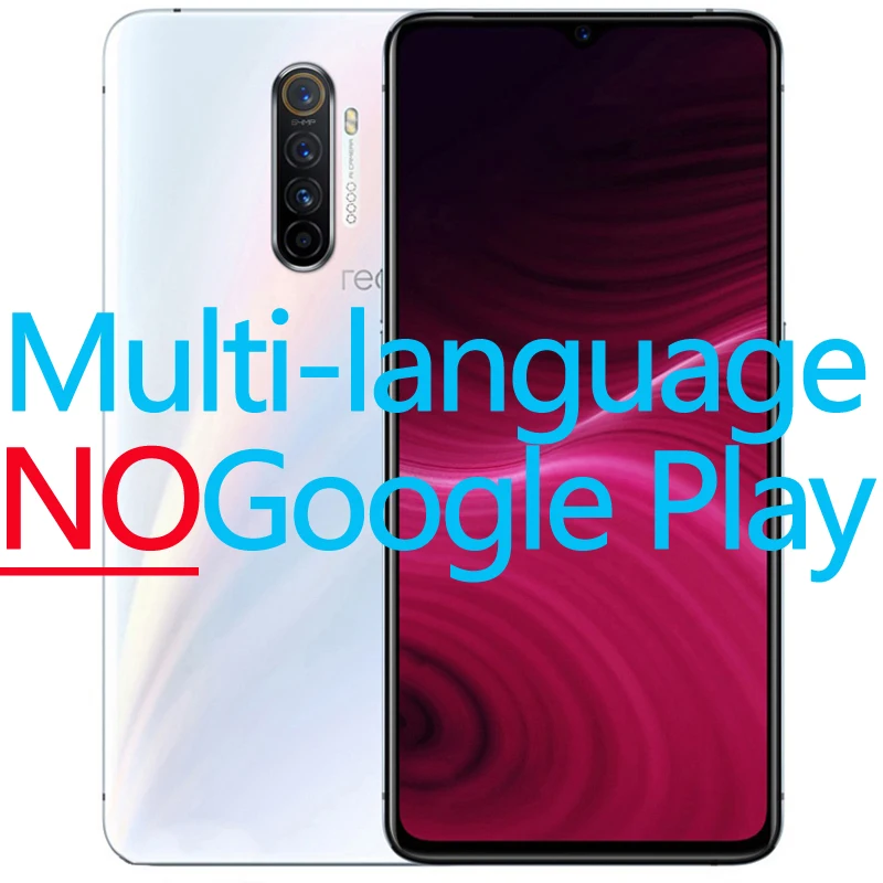 Мобильный телефон realme X2 Pro, 6 ГБ, 64 ГБ, 6,5 дюймов, FHD+ 90 Гц, Восьмиядерный процессор Snapdragon 855 Plus, 64 мп, Super VOOC, 50 Вт, Dolby, 4000 мА/ч, NFC - Цвет: White no GooglePlay