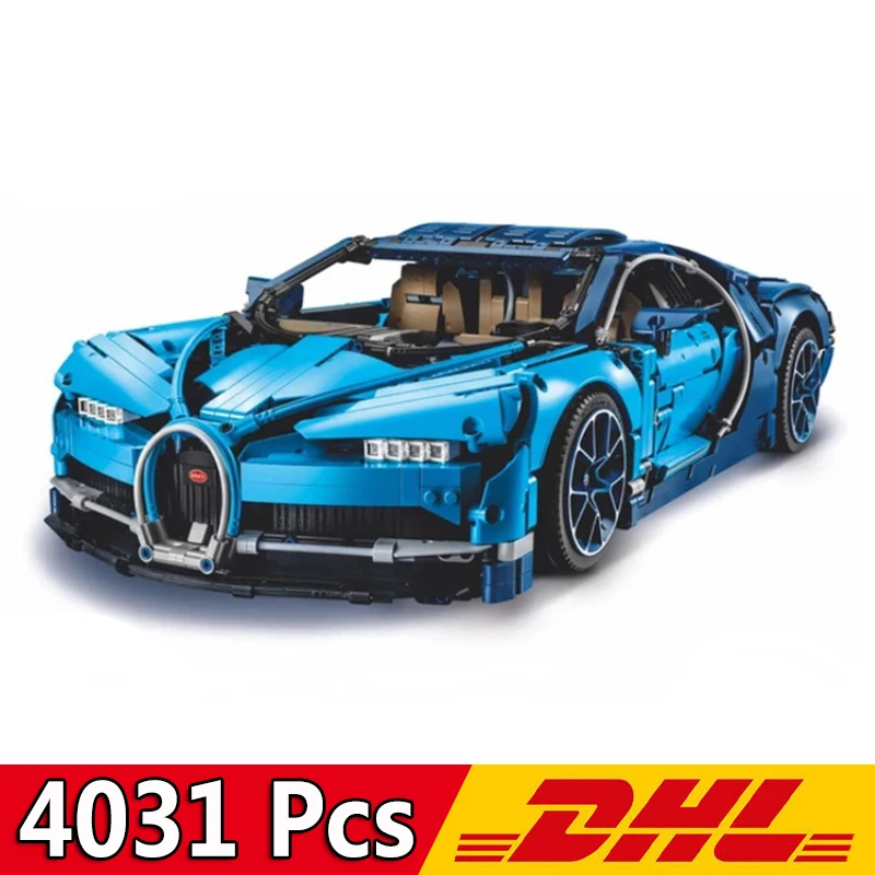 

Compatible LegoING Technic Car 42083 Supercar Bugatti Chiron Model Building Blocks 20086 90056 4031Pcs Toys Bricks Gift