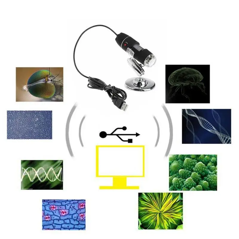 1600x мини микроскоп USB микроскоп Android подключение HD 1600x объектив измерительный микроскоп Лупа электронный стерео камера