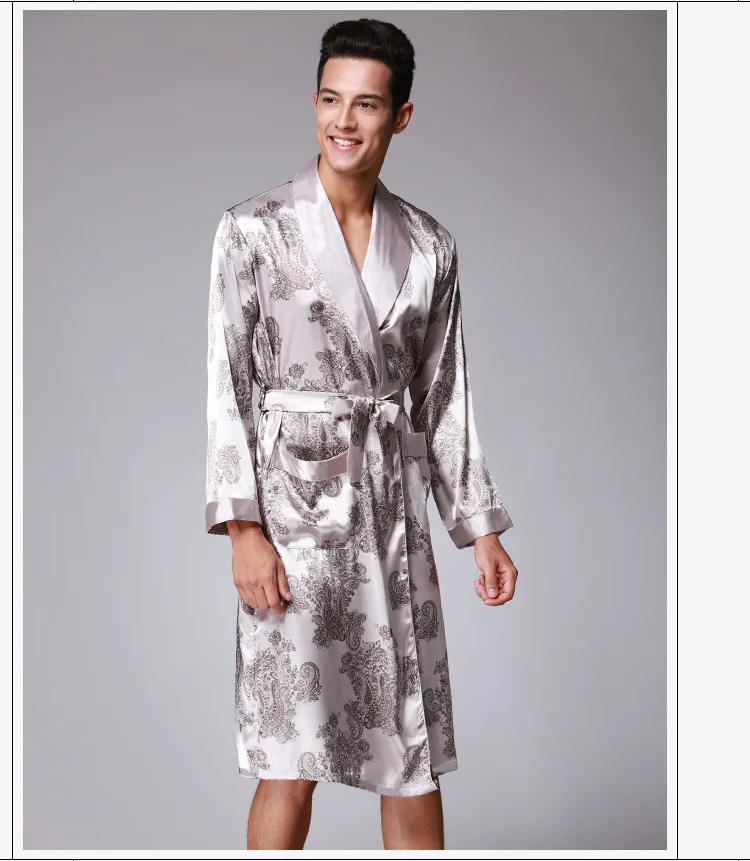 New-Arrival-Black-Chinese-Men-s-Dragon-Robes-Traditional-Male-Sleepwear-Nightwear-Kimono-With-Bandage-Wholesale (9)