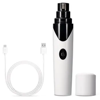 

Pet Nail Grinder Dog Nail Clippers Painless USB Electric Cat Paws Nail Cutter Grooming Trimmer File led nail clippers Supplier
