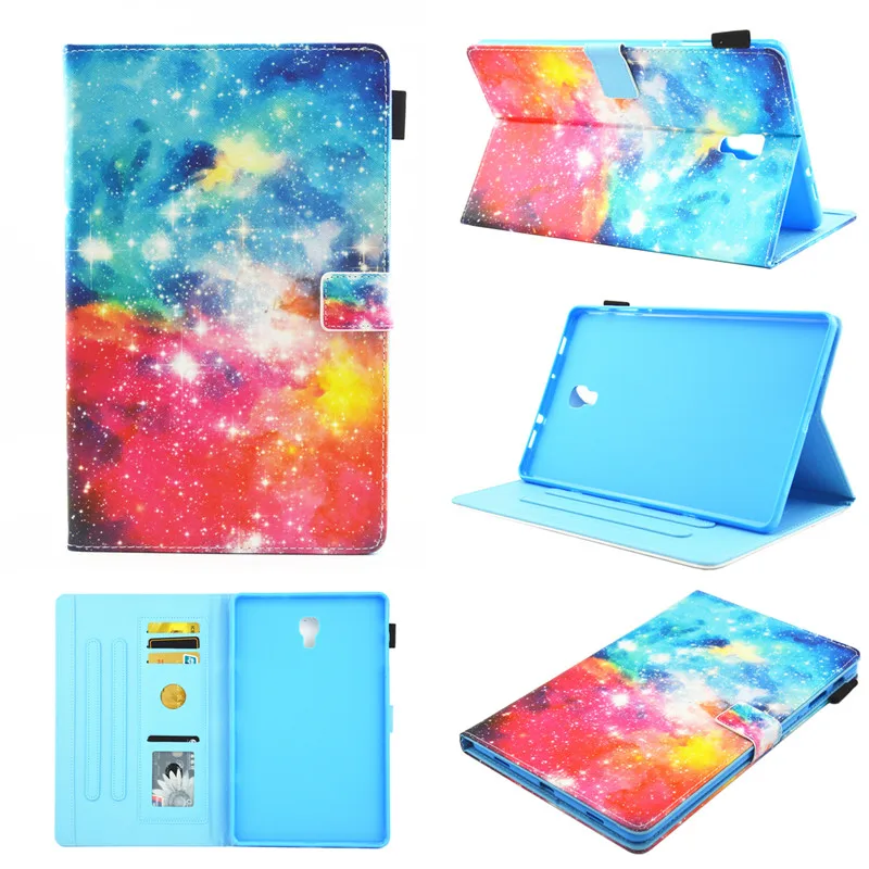 Для samsung Tab A 10,5 чехол Чехол с принтами кошелек планшет funda для samsung Galaxy Tab A A2 10,5 '' SM T590 T595 T597