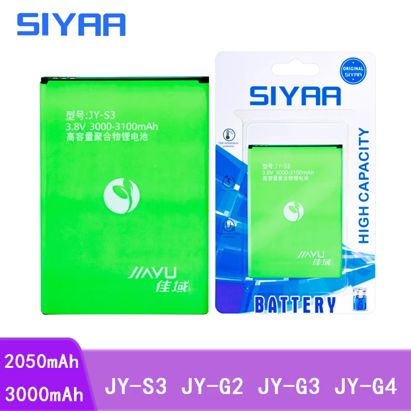 Оригинальный аккумулятор для телефона SIYAA сменные литий ионные аккумуляторы Jiayu