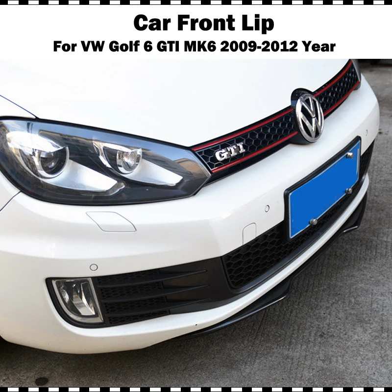 H1 стиль карбоновый передний бампер спойлер для VW Гольф VI GTI 2009 2012 golf 6 MK6 cf Стайлинг
