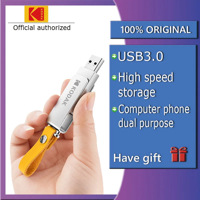 Kodak флэш-накопитель K133 мини металлический USB флеш-накопитель 16 ГБ 32 ГБ 64 ГБ флеш-карта памяти, Флеш накопитель USB3.0 Флешка memoria usb