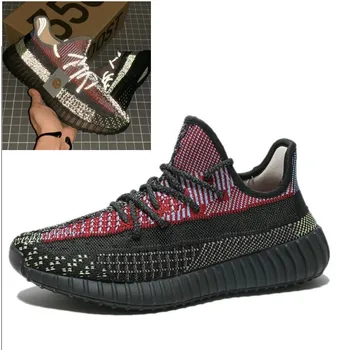 

2020 350 V2 Breathable Running Shoes Static Reflective Men Women Sport Couple Female Angel Star Sneaker Drop Shipping