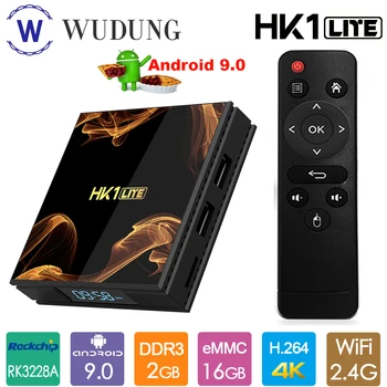 

Rockchip RK3228A HK1 LITE Android 9.0 Smart TV Box 2GB 16GB 2.4G WiFi 4K HDR Media Google Player Set Top Box VS HK1 MAX Mini box
