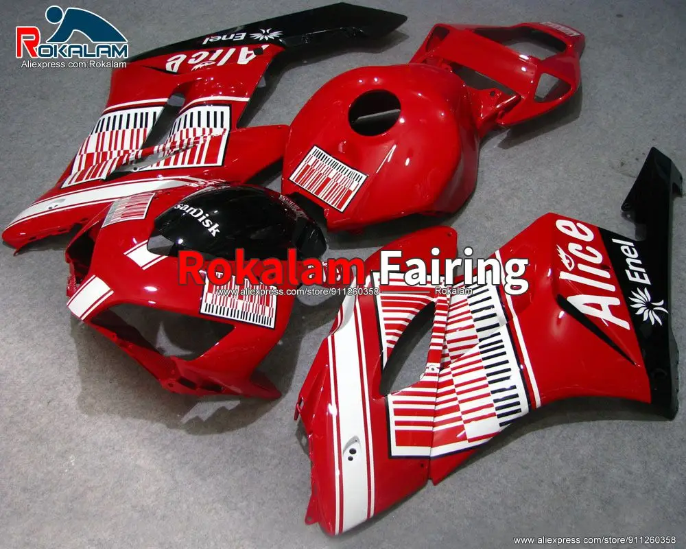 

Корпусов для Honda CBR1000RR 2004 CBR 1000RR 2005 CBR 1000RR 04 05 мотоцикл комплект Красного обтекателя (литья под давлением)