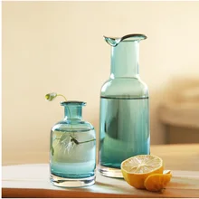 Морской голубой кристалл вазы домашний Декор цветочные горшки кашпо гидропоники ваза цветной дизайнер разлива Росток