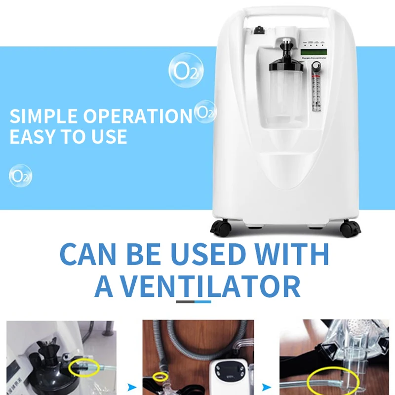 0-5L/мин медицинский кислородный генератор заболеваниями дыхательных путей эмфизема пожилой кислород машина с распыления для беременных же...