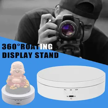 

Photography 360 Degree Round Auto Rotating Remote Automatically Turntable Jewelry Display Stand Base for Photo Studio Shooting