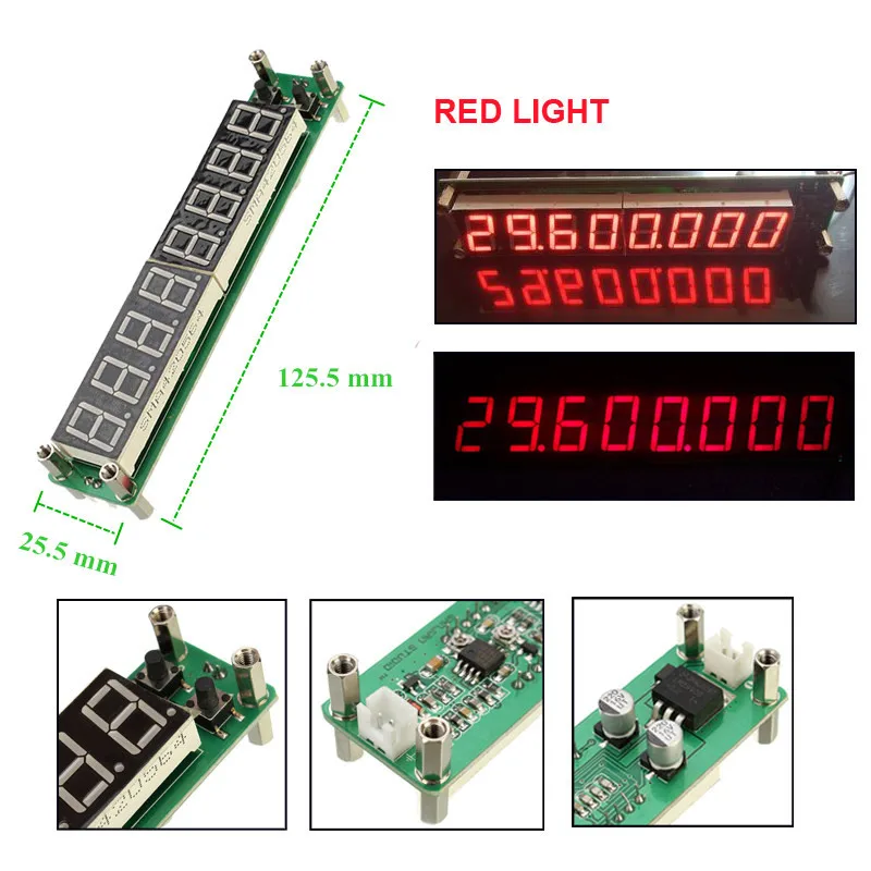 

RF Signal Frequency Counter Tester 0.1MHz~1000MHz digital Frequency counter meter tester Cymometer 8 digits 0.56"LED display