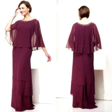 mother of the bride dress for burgundy wedding
