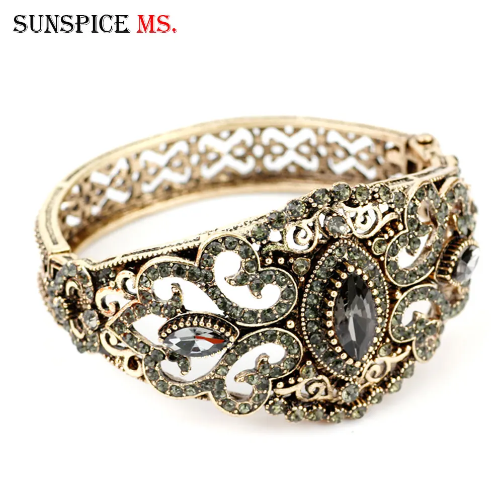 SUNSPICE MS T rkische Vintage Armreifen F r Frauen Antike Gold Farbe B SUNSPICE MS T rkische Vintage Armreifen F r Frauen Antike Gold Farbe B