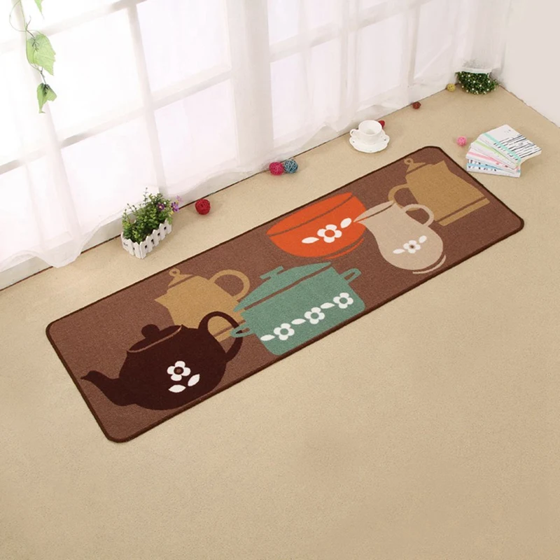 Rug 2 Piece Non-Slip Kitchen Mat Rubber Backing Doormat Runner Rug Set, Specification(19X59Inch+19X31Inch