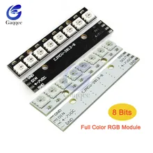 8 Bit RGB LED Full-Color built-in Driving Development Board Lights LED White/Black Board Electronic DIY Module