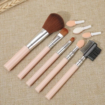 

5Pcs Makeup Brushes Set Travel Kit Eye Shadow Eyebrow Eyeliner Foundation Powder Lip Make Up Brush Cosmetic Beatuy