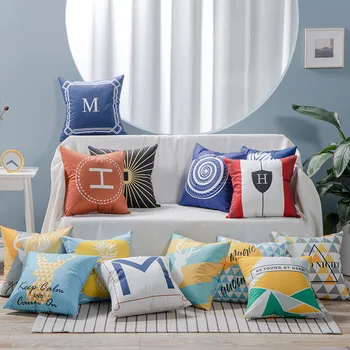 

2 pcs Nordic Pillowcase Light Luxury Style Home Supplies Pillow Cushion Cover Sofa Pillow Cover Decorative Throw Cover