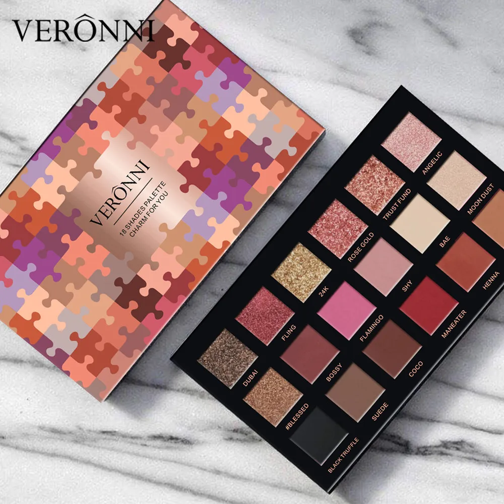 

eye shadow palette Easy to Wear eye shadow matte 18 Colors Eyeshadow Textured Pallete Faced Matte Pearl Makeup Eye shadow Y802