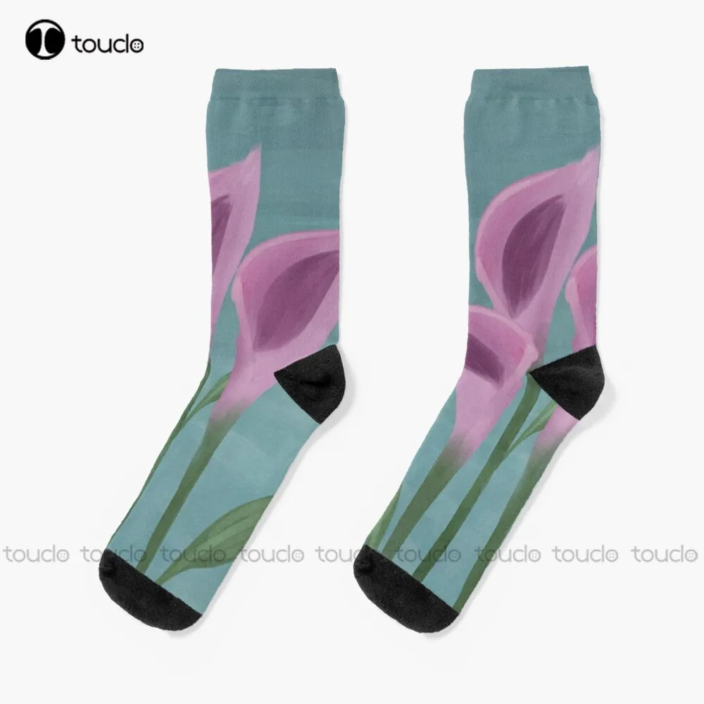 

Lilies On Water Socks Funny Socks For Women Christmas New Year Gift Custom Gift Unisex Adult Teen Youth Socks 360° Digital Print