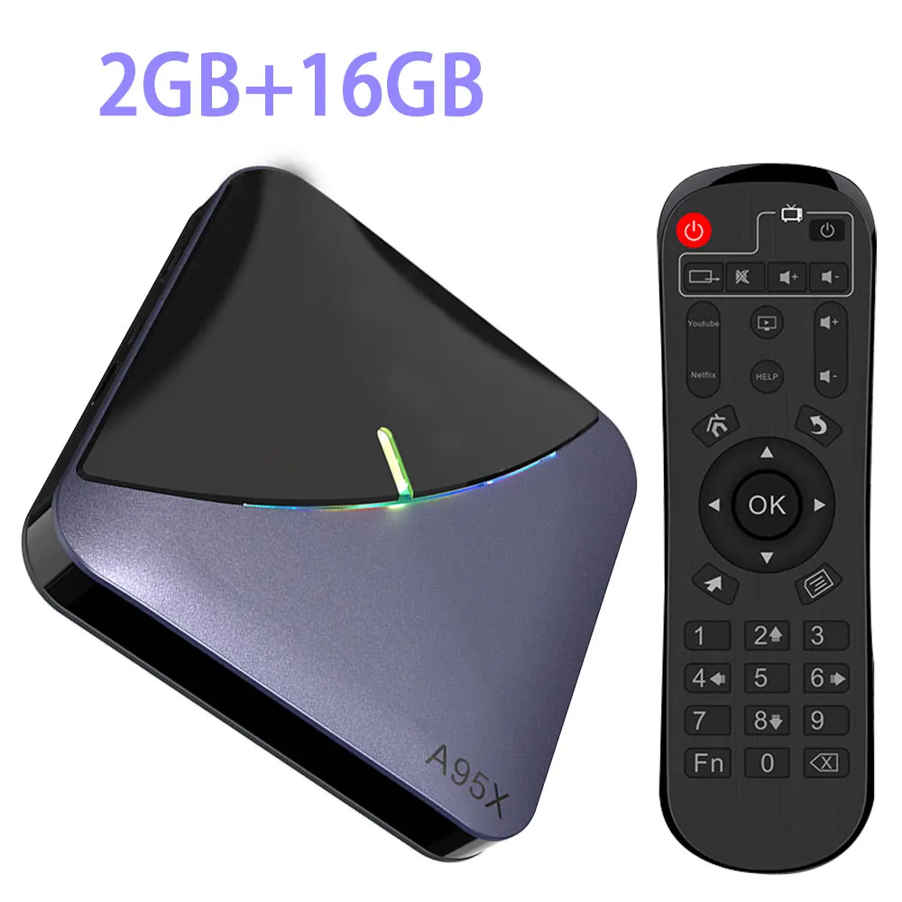 A95X F3 8K RGB светильник Android 9,0 ТВ приставка Amlogic S905X3 4 Гб 64 Гб двойной Wifi 4K 60fps Netflix Youtube телеприставка медиаплеер - Цвет: 16G tv box