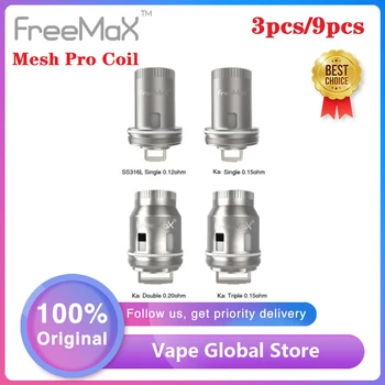 

3pcs/6pcs Original Freemax Mesh Pro Coil 0.5ohm/0.12ohm/0.2ohm Coil Head for Freemax Mesh Pro Tank/ Fireluke Tank Vape Coil Head