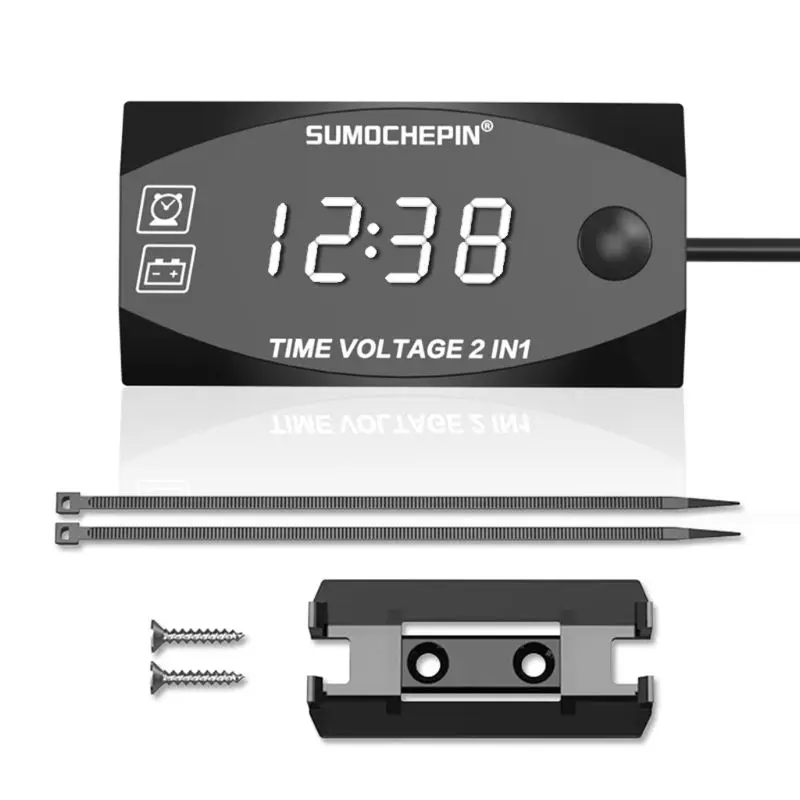 DC 12 В светодиодный цифровой дисплей вольтметр напряжение Панель метр для вольтметр Для электромобиля или мотоцикла автомобиля