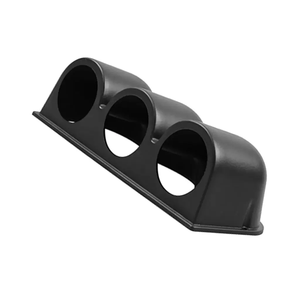 Brand New Car Triple Gauge Mount Holder 3 Hole Pod Plastic Black High QualityGauge Sets & Dash
