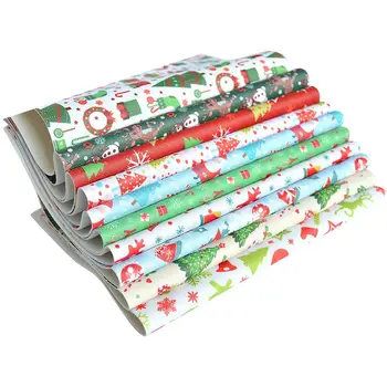 

20*34CM Christmas Tree Faux Synthetic Leather Fabric DIY Bow Sheets Material Home Decoration Crafts Modern Home Garment Textile
