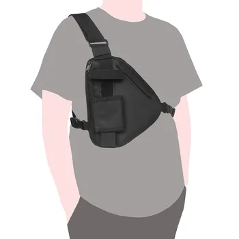 

Portable Chest Bag Tactical Walkie Talkie Pouch Radio Holder Pocket Pack Outdoor Phone Pouch Waterproof Utility Bags for Hunting