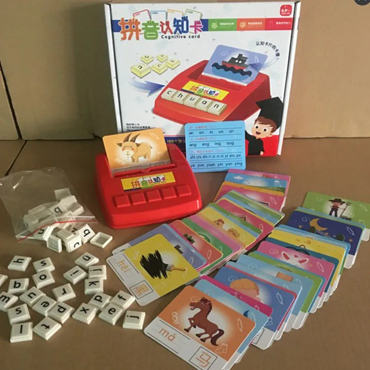 

Spelling English Game Platter Baby Children'S Educational Toy Learning Pinyin Cognitive Card Word Card Platter Toy