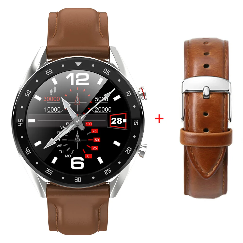 B add B leather Torntisc Смарт-часы с функцией ответа на звонок ЭКГ PPG сменный кожаный ремешок умный браслет для мужчин и женщин водонепроницаемый IP68 для Android IOS - Цвет: B add B leather