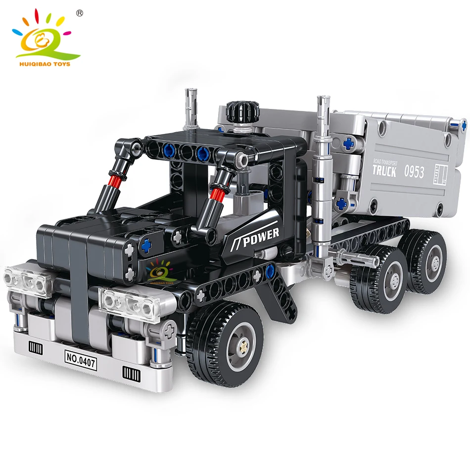 HUIQIBAO 322PCS Dump Truck Building Blocks Technic City Engineering Car Bricks DIY Construction Children Toy friends gift|Blocks| - AliExpress