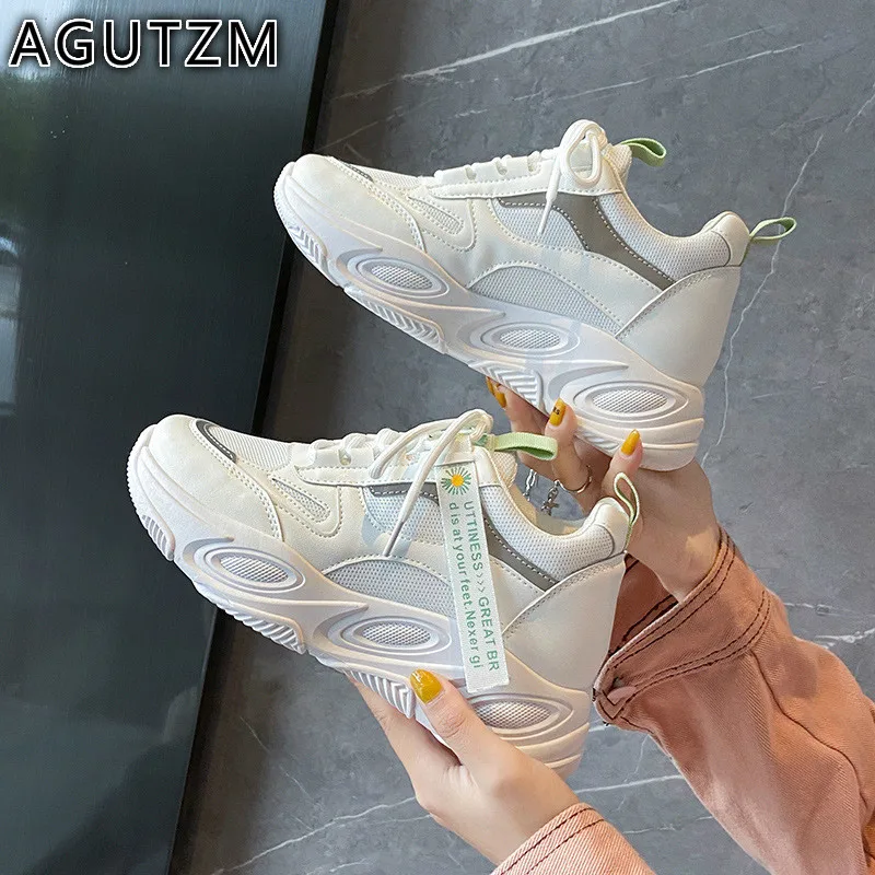 2020 новая весенняя модная женская повседневная обувь Удобная на платформе