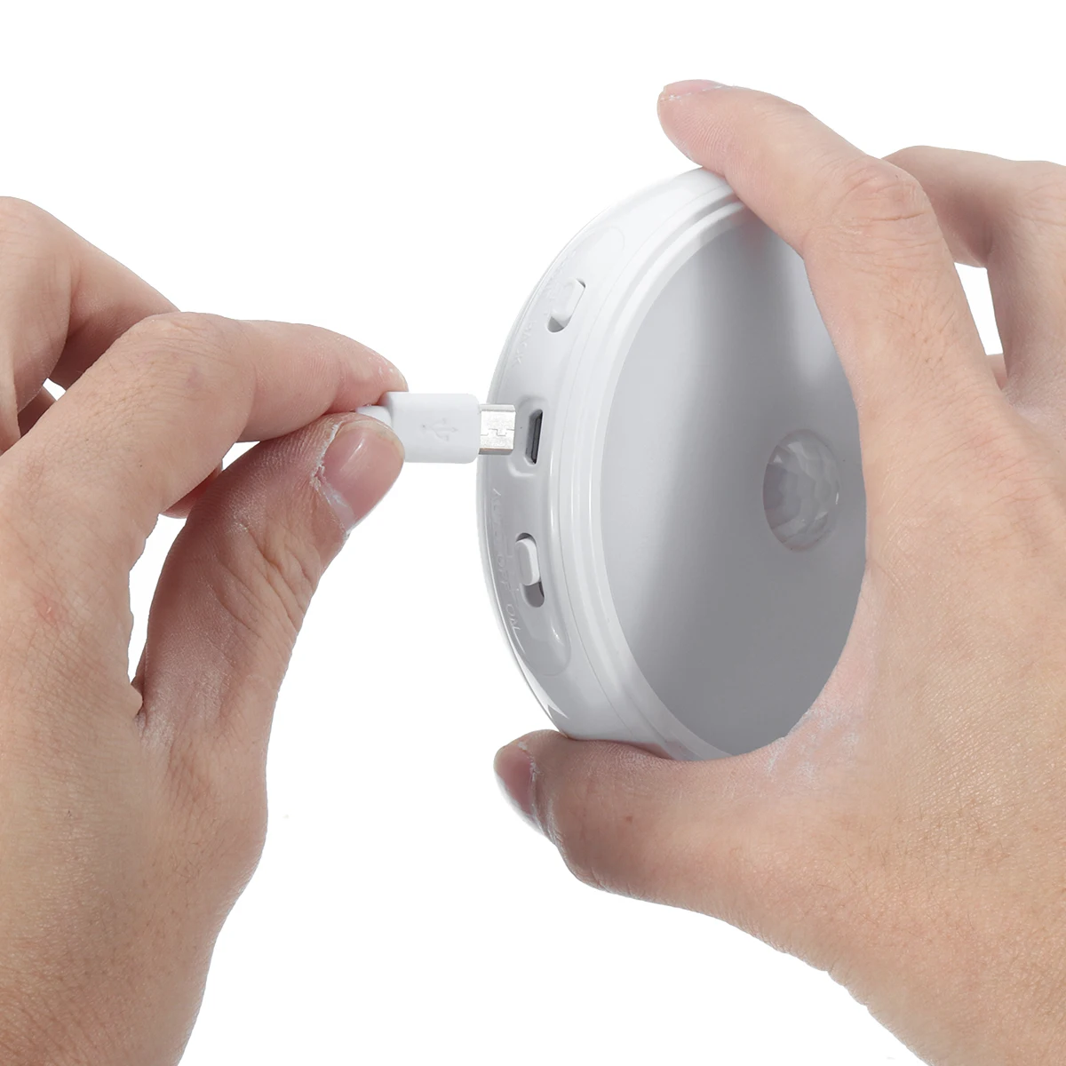  CLAITE 360 Degree Rotating Rechargeable LED Night Light Security Wall Lamp Motion Sensor Light for  - 32973022635