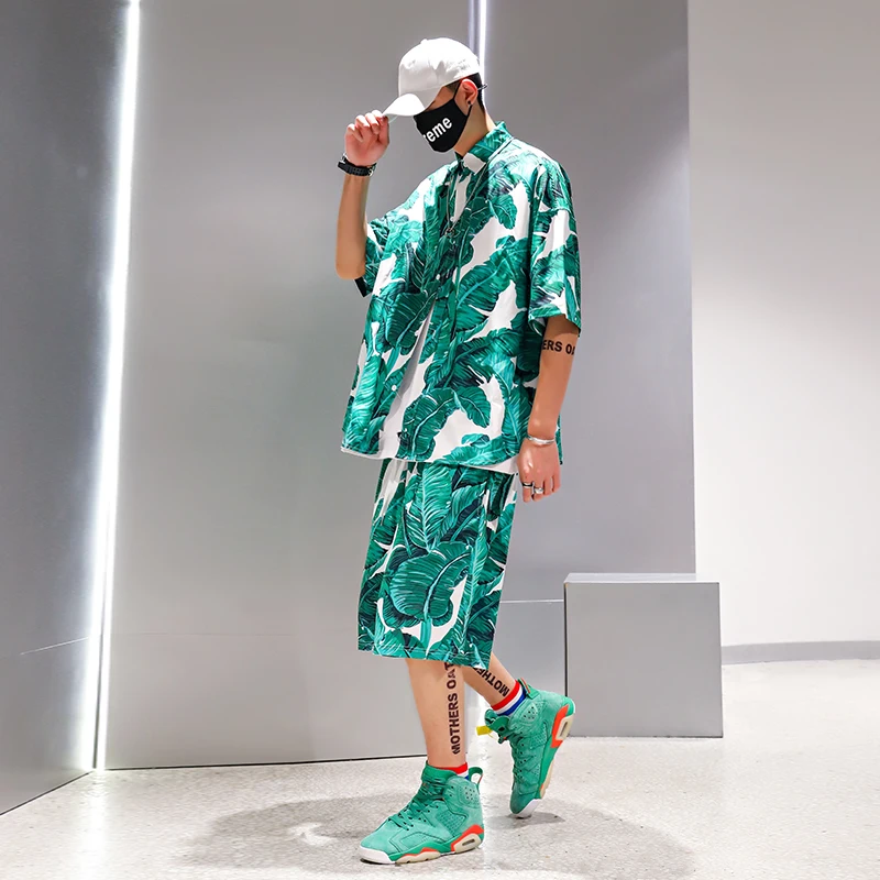 Estilo de Vacaciones Hawaiano Verano Hombres Pantalones Hawaii Vacaciones Hombre Pantalones Cortos de Playa Secado R/ápido Ba/ñador Estampado Beach Shorts El /último Modelo