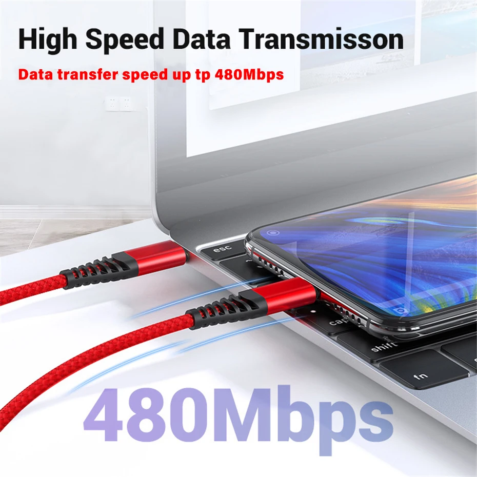 60 Вт Высокая прочность тип-c до USB-C PD кабель передачи данных для быстрой зарядки для Macbook SAMSUNG Note 10+ HUAWEI XIAOMI OnePlus QC4.0 3,0 провод