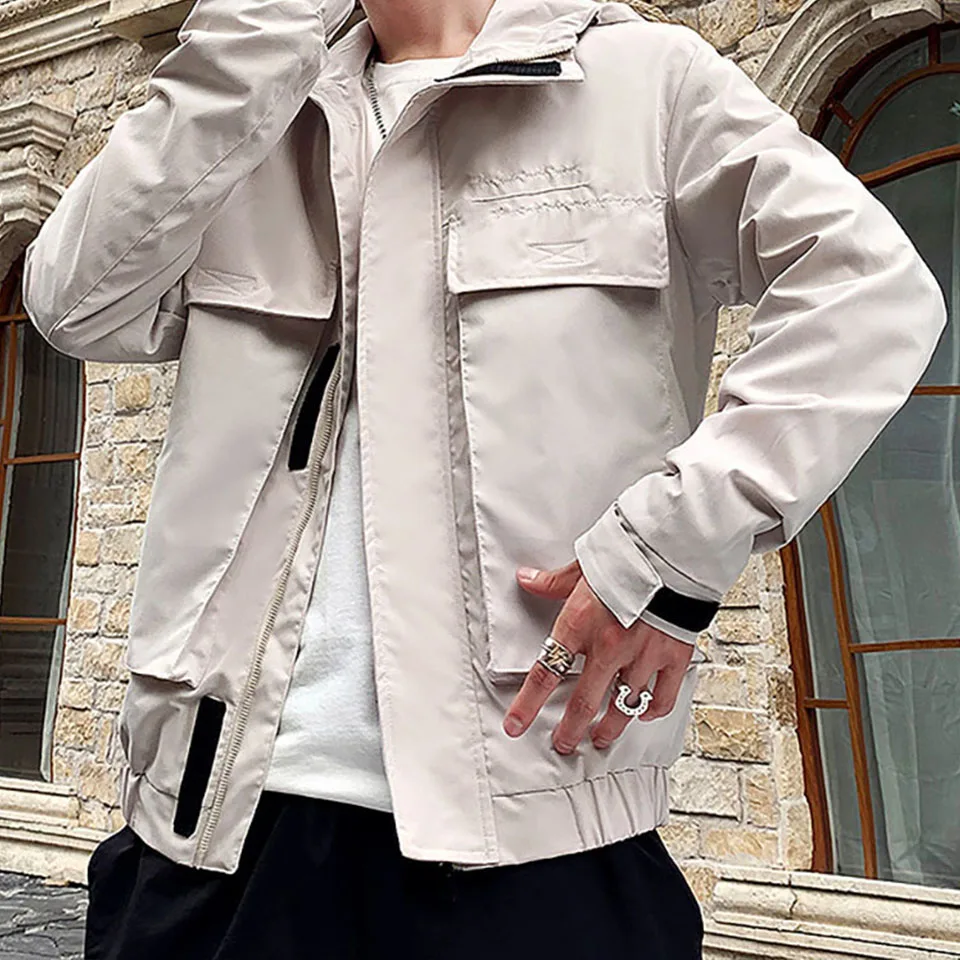 Greygem мужские пальто и куртки с капюшоном, ветровка, повседневная верхняя одежда, модный принт, верхняя одежда на осень и зиму