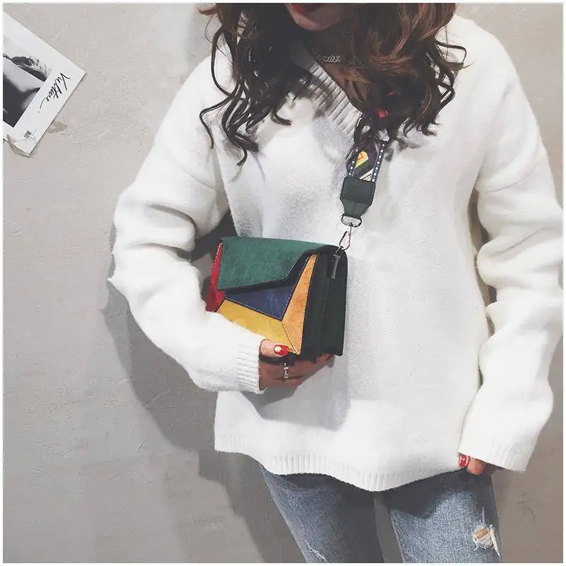 colors patchwork bag bags women's handbags (9)