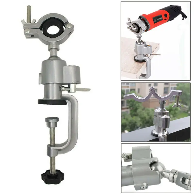 

Bracket Grinder Bench Vise Drill Stand Holder Repair Tool Aluminum Alloy Fixing Ring Chainsaw Accessory