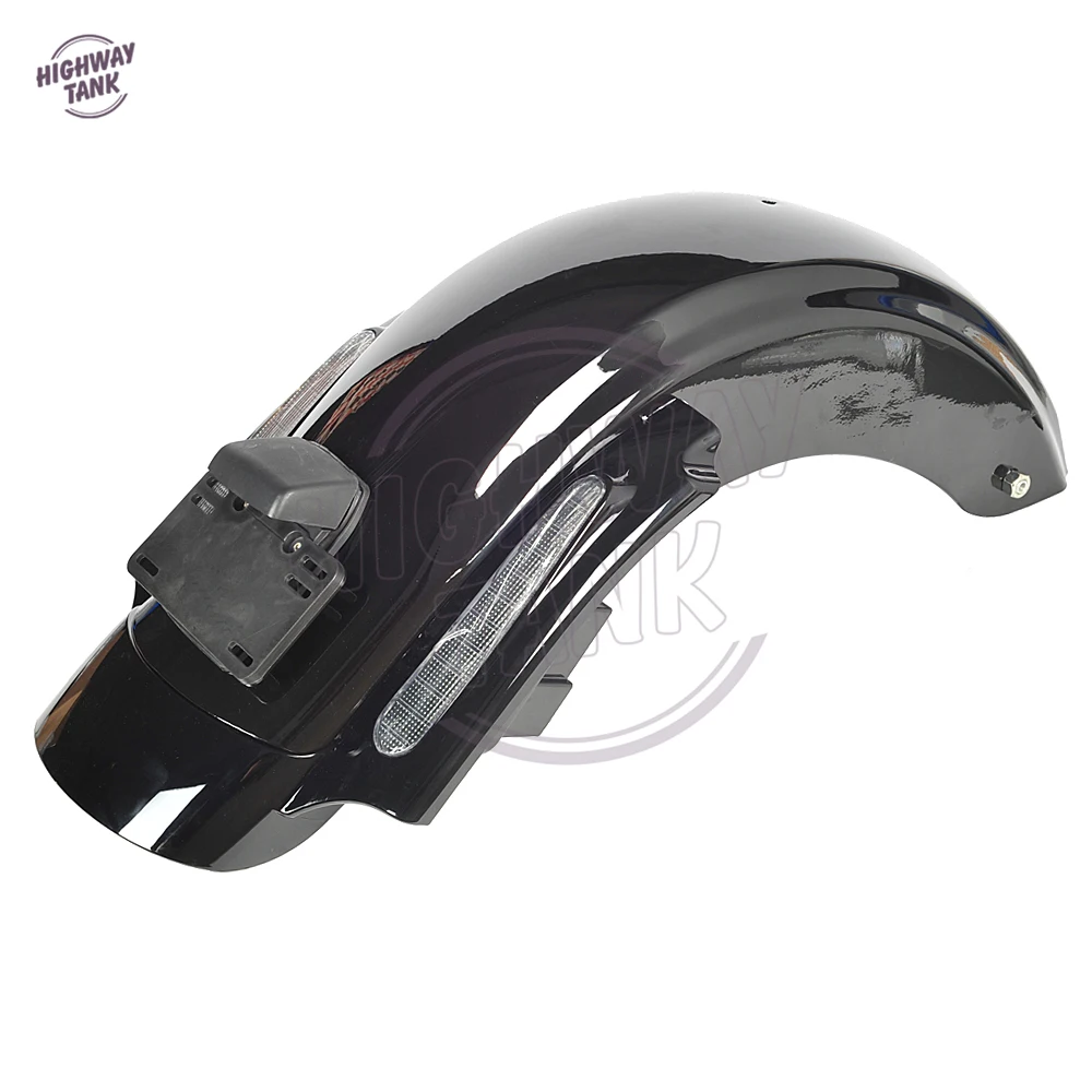 Черный мотоцикл CVO СТИЛЬ заднее крыло системы чехол для Harley Davidson Touring Electra Glide 2009-2013