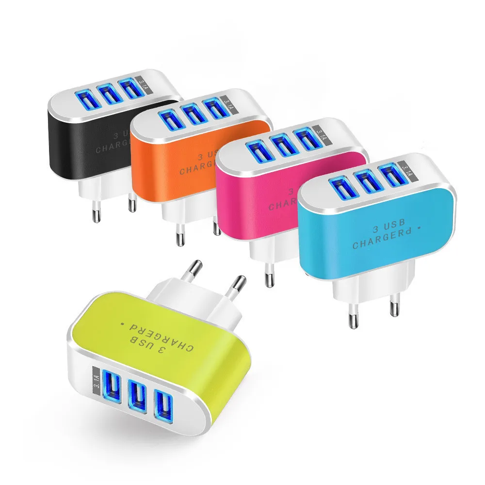 

Portable Mobile Phone Charger Charging 5V-1A 4 A Ports Fast Charger for Iphone Samsung S8 Galaxy Note 9 USB Wall Charger