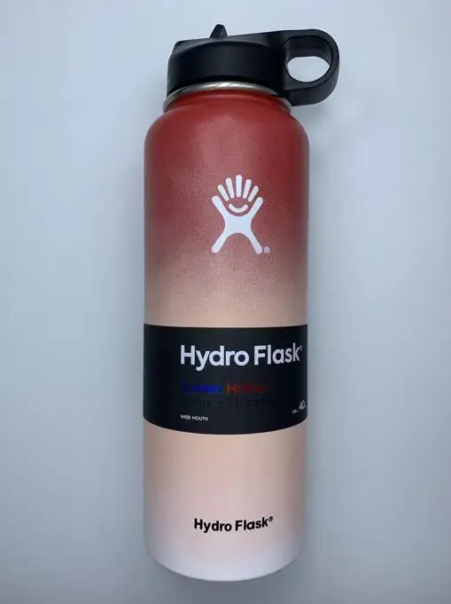 18/32/40OZ H-y-Д-р-o фляга утепленная Нержавеющая сталь бутылка для воды с широким горлышком Стакан Кружка Охладитель кофе с крышкой соломы - Цвет: MIX7