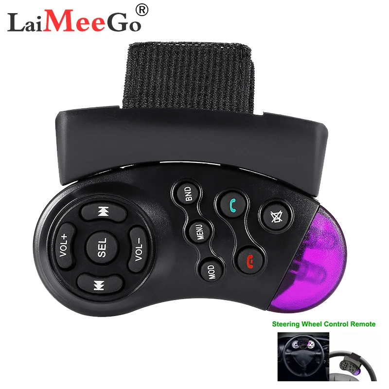

Steering Wheel Remote-Control Portable Remote Control Automobile Smart Car Player Remote-Control Unit DVD for universal radio