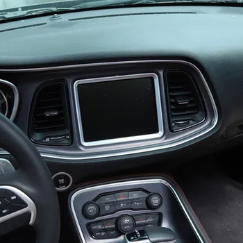 

For Dodge Challenger 2015+ Decor frame Accessories GPS Dashboard Cover
