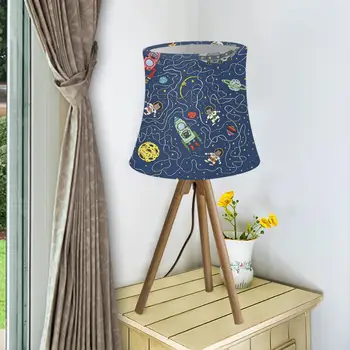 

Commonly used Lamp shades Cartoon Galaxy Space Design High Quality Chandelier Lampshade Foldable Table Lamp Cover 2020