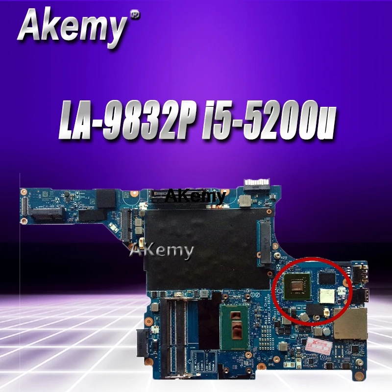 

Quality mainboard For Dell E5440 Laptop motherboard i5-5200u/i5-5300u graphics card VAW30 LA-9832P 100% Tested