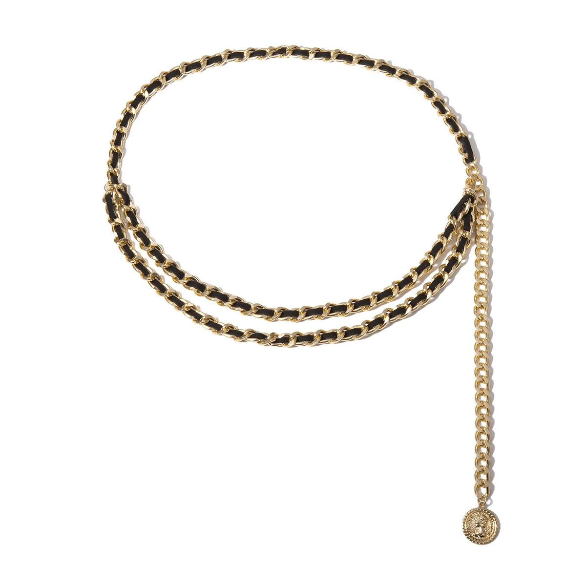 Модный дизайнерский женский пояс-цепочка с золотым металлом Ketting Riem ремни для платья Блестящий высококачественный декоративный женский аксессуар